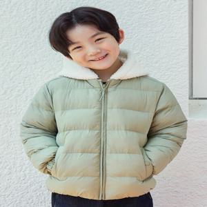 MKE4JP3221 공용 플러스웜 후드 디터처블 경량점퍼