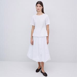 [최초가179000] Cotton Balloon Skirt WHITE