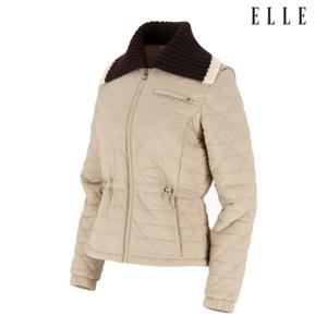 세이브존01 여성 니트에리 다이아몬드 퀼팅 패딩점퍼 6J81301 200