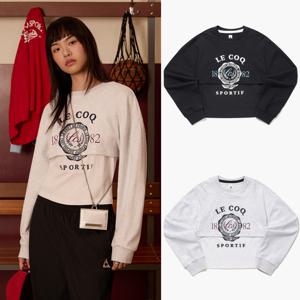 르꼬끄 [택가 99000원]여성 백매쉬 크롭 레이어드 셋업 티셔츠 QQ122LFS21_IJS2