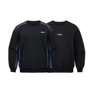 [롯데백화점](스포츠)]스몰로고 리버시블 2 in 1 스포티 맨투맨 블랙 32YC455009