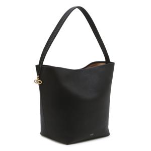 아떼 바네사브루노 액세사리 [[26SS]] AABA6E200BK [PANIER] 블랙 레더 파니에 버킷백 L