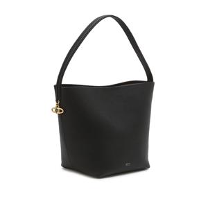 아떼 바네사브루노 액세사리 [[26SS]] AABA6E205BK [PANIER] 블랙 레더 파니에 버킷백 S