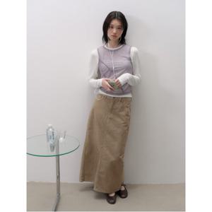 피그먼트 머메이드 스커트  옐로이시 브라운 (356127CCIB)