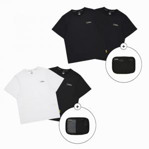 [내셔널지오그래픽키즈] K265UPA020__ 26에센셜 기능성 2PACK 반팔 티셔츠