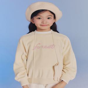 MKE4TR2201 여아 테마윈터캠프 벨로아파이핑 스웨트셔츠