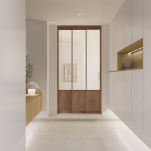 초슬림3연동 고시형 중문 (우드) (유리5종)