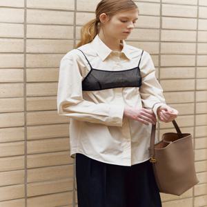 아떼 바네사브루노 액세사리 [[26SS]] AABA6E200I3 [PANIER] 모카무스 레더 파니에 버킷백 L