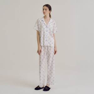 [롯데백화점]여성 H025 애머리스 반소매+9부팬츠 파자마 세트 OR26MFBHH025