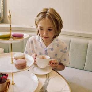 [롯데백화점]아동 H025 애머리스 반소매+9부팬츠 파자마 세트 OR26MKBHH025