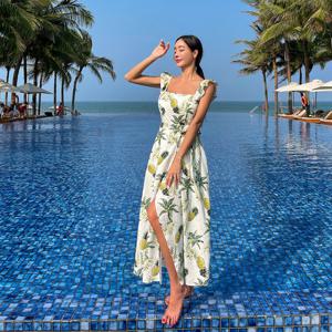 [브리치] 비바럽 / 여름원피스 휴양지원피스 린넨 비치웨어 OP19778F