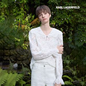 25SS 플라워 레이스 블라우스