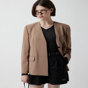 [정상가 359,000] 쥬크 히든 버튼 노카라 자켓 Z253MSF011