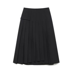 나이스클랍 주름 믹스 랩 스커트 N254MWS915