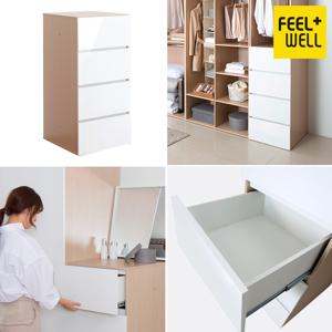 WR8890  앨빈 깊은 4단서랍장 500 ( W500 X D 616 X 1097)