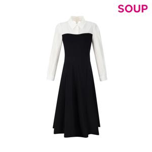 [롯데백화점][숲]니트 배색 뷔스티에 원피스  SB9OPMA1