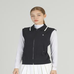 헤지스 골프 여성 [[25SS]] HWJU5A212BK [가격인하]블랙 여성 하이브리드 져지 집업 베스트