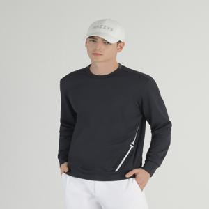 헤지스 골프 [[25SS]] HUTS5A215BK 블랙 단색 긴팔 맨투맨