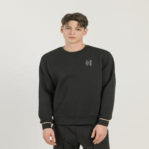 헤지스 골프 [[25SS]] HUTS5A991BK 블랙 남성 소프트터치 배색 포인트 맨투맨