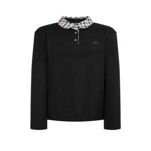 골프 여성 [[25SS]] WNTS5A001BK [스테디셀러]블랙 로고자수 면 긴팔폴로티셔츠