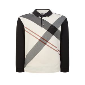 골프 남성 [[25SS]] WGTS5A151BK [스테디셀러] 블랙 체크 면혼방 긴팔폴로티셔츠