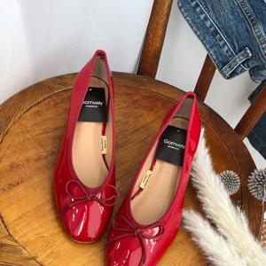 [브리치]  / 리본 에나멜 구두 하객룩 펌프스 힐 4.5cm (3컬러)