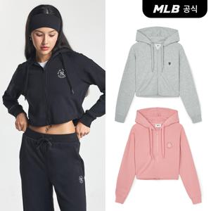 [공식] 여성 베이직 원형로고 크롭 후드집업 (3 COLOR)