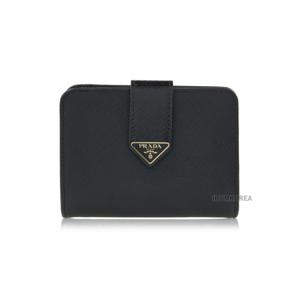 SS25 여성 삼각메탈 로고 반지갑 1ML018 2C7X F0002