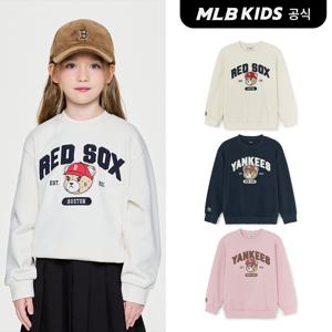 [MLB 키즈] (공식) 모노베어 얼굴 아트웍 맨투맨 (3color)
