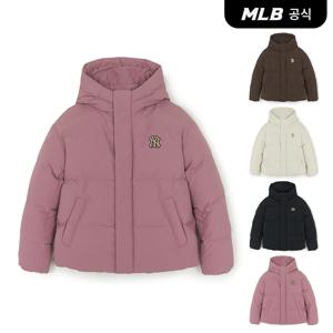 25FW 바시티 빈티지 레터링 후드 숏패딩 (4 COLOR) 3ADJV0356