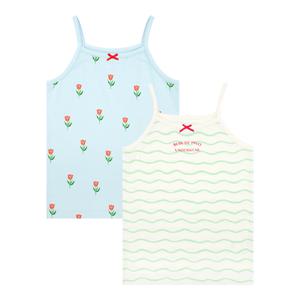 [베베드피노 언더웨어] [키즈]여아튤립캐미솔2종세트_BU41US410