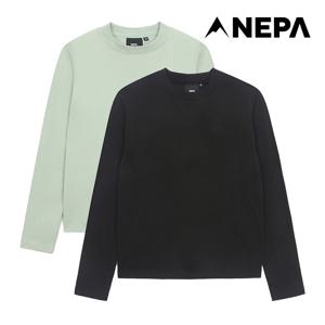 여성 베이직 긴팔 라운드 티셔츠 7K65362