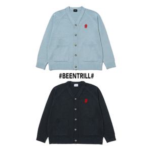 빈트릴 클래식 부클 오버핏 니트 가디건 BA241CD001