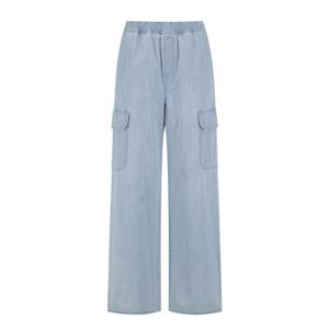 여성 쿨링 밴딩 카고 와이드 데님 팬츠 PHF2DP2060