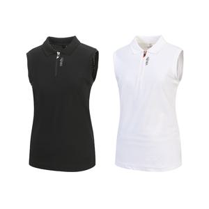 골프 여성 SS 컬러 블로킹 지퍼 민소매 셔츠 HWGX702R619