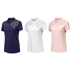 골프 여성 SS 체스트 메쉬 반팔 셔츠 HWFX702B633