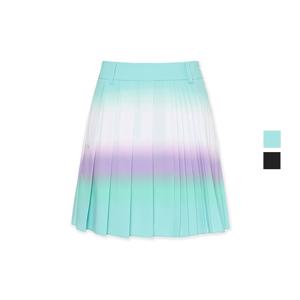 맥케이슨 여성 SS 그라데이션 프린트 플리츠 큐롯 스커트 MBW2PC301