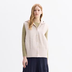 [최초가 198000원] 지그재그 퀼팅 후드 베스트_EPVTW225021