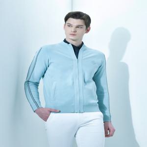 골프 [[24SS]] DGSW4A203T1 [클리어런스] 터쿼이즈 블루 니트 집업