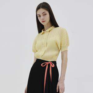 yoyoyoy여성[최초가 133000원] 러플 디테일 블라우스 옐로우_AJ04WNPBL02