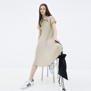 yoyoyoy여성[최초가 166000원] 컬러 블록 반소매 원피스 베이지_AJ04WNPOP01