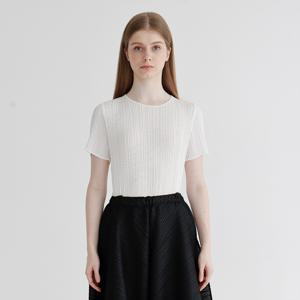 yoyoyoy여성[최초가 138000원] 베이직 플리츠 티셔츠 화이트_AJ06WQPTS01