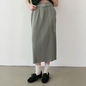 yoyoyoy여성[최초가 122000원] 플리츠 벨트 펜슬 롱 스커트(2colors)_AK02WNPSK01