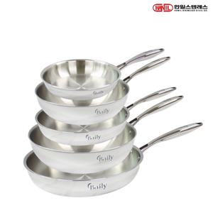 한일STS 베일리 인덕션 통5중 304스텐 후라이팬세트 5종B 후20+24+30+웍24+28