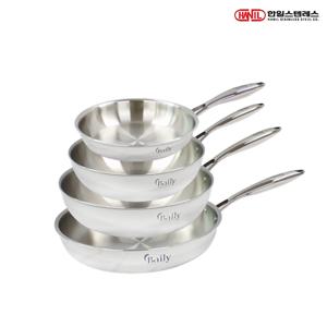 한일STS 베일리 인덕션 통5중 304스텐 후라이팬세트 4종G 후20+28+웍24+26