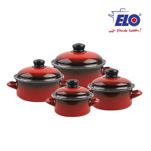 빨강법랑 일반형 4종 세트 / 인덕션냄비 / 법랑