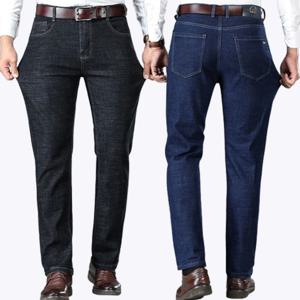 [2컬러] 남성 간절기 클래식 스판 청바지 일자 데님팬츠