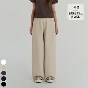 [브리치]  / (찐코튼37탄) 밴딩 와이드 면 팬츠