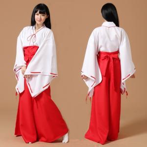 이누야샤 무녀복 코스프레 옷 의상 [금강 가영이 코스튬 반티]