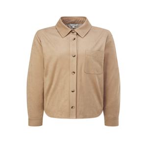 헤지스 여성 [[26SS]] HSSH6A131I2 [인기급상승] 스웨이드 패브릭 셔켓 베이지